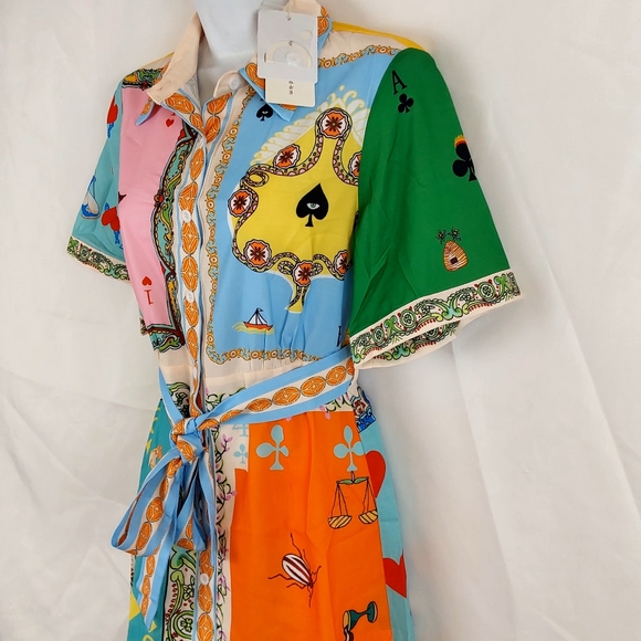 *Commense Short Printed Mini Dress - Picture 3 of 9